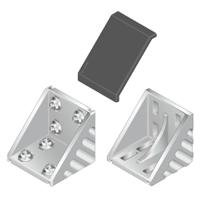 3842523575 Bosch Rexroth M8 Mounting Bracket, Connecting Component, Strut Profile 90 mm, Groove Size 10mm
