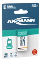 5035523 Ansmann MaxE NiMH Rechargeable AAA Battery, 550mAh, 1.2V