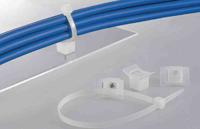 151-27019-lkc-pa66-na HellermannTyton Self Adhesive Natural Cable Tie Mount 17 mm x 25mm, 8mm Max. Cable Tie Width