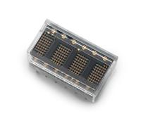 hcms-2902 HCMS-2902 Broadcom 4 Digit Dot Matrix LED Display, 5 x 7 Dot Matrix Red 270 μcd 3.7mm