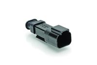 at04-2p-sr01blk Amphenol Industrial, AT Automotive Connector Socket Black Cable Mount 2 Way, Crimp Termination AT04-2P-SR01BLK
