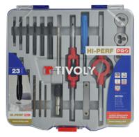 11900870017 Tivoly 29-Piece HSS Tap & Die Set, M3 - M12 Taps, M3 - M12 Dies