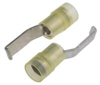 267-4394 RS PRO Hooked Insulated Crimp Blade Terminal 17.2mm Blade Length, 4mm² to 6mm², 12AWG to 10AWG, Yellow