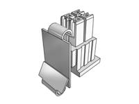 ipbd-03-d Samtec, IPBD Male Crimp Connector Housing, 4.19mm Pitch, 6 Way, 2 Row