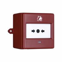 4920016full-0456x Eaton Red Break Glass Call Point, Break Glass Operated, Outdoor, Resettable, 87 x 87 x 53mm