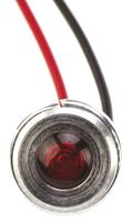 oxlclh6324acfl30al Oxley Red Panel Mount Indicator, 24V ac, 6.4mm Mounting Hole Size, Lead Wires Termination, IP66
