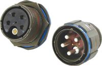 tv06zn-17-e6p Amphenol Socapex, TV Cable Mount Connector Plug, Pin Contacts,Shell Size 17-E6, Threaded, MIL-DTL-38999