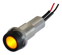 strlh1024fl30hyw Oxley Yellow Panel Mount Indicator, 10.2mm Mounting Hole Size, IP68