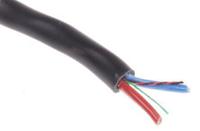 535-953 RS PRO 2.5 mm² 2 Core Power Cable, Black PVC, 100m