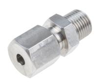 123-5558 RS PRO 1/8 NPT Compression Fitting for Use with Thermocouple or PRT Probe, 4mm Probe, RoHS Compliant Standard