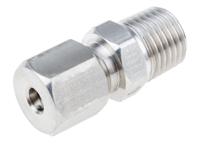 123-5571 RS PRO 1/4 NPT Compression Fitting for Use with Thermocouple or PRT Probe, 3/16in Probe, RoHS Compliant Standard