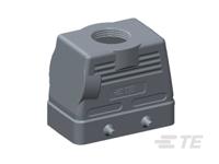t1220100125-000 TE Connectivity HDC Heavy Duty Power Connector Hood, M25 Thread, Bottom Entry