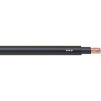 15500113 Lapp NYY-J 2.5 mm² 4 Core Power Cable, Black PVC, 50m