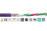 cfbuspur021-50m Igus chainflex CFBUS.PUR Data Cable, 2 Cores 0.5 mm² 20 AWG, Screened, 50 m, Purple Polyurethane Sheath