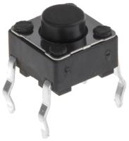skhhaka010 Alps Alpine Black Stem Tactile Switch, SPST 50 mA @ 12 V dc 5mm Surface Mount