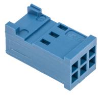 281839-3 TE Connectivity, AMPMODU HE13/HE14 Female Connector Housing, 2.54mm Pitch, 6 Way, 2 Row