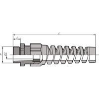 5311174053119140 Lapp SKINTOP Series Black Polyamide Cable Gland, M32 Thread, 9mm min., 21mm max., IP68