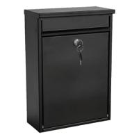 219-023 Black Mailbox, 365 mm x 250mm x 110 mm