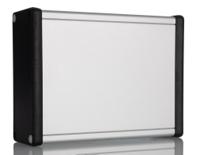 1455q1602 Hammond 1455 Series Clear Anodised Extruded Aluminium Enclosure, IP54, 160 x 125 x 52mm