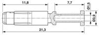 1621576 Phoenix Contact Female Crimp Circular Connector Contact, Contact Size 2mm, Wire Size 0.25 → 1 mm²