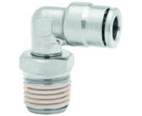 101470418 Norgren PNEUFIT 10 Series Straight Threaded Adaptor, R 1/8 Male to Push In 4 mm, Threaded-to-Tube Connection Style