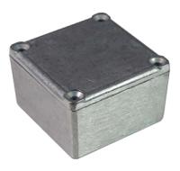 194-7615 RS PRO Silver Die Cast Aluminium General Purpose Enclosure, IP54, Black Lid, 51 x 51 x 32mm