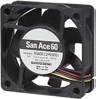 9ga0624h6001 Sanyo Denki 9GA Series Axial Fan, 24 V dc, DC Operation, 31.3m³/h, 960mW, 40mA Max, 60 x 60 x 20mm