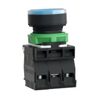 xb5aw36b5 Schneider Electric Harmony XB5 Series Illuminated Push Button, Panel Mount, 22mm Cutout, SPDT, IP66, IP67, IP69(IP69K)