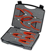 00-21-25 Knipex 8-Piece Circlip Plier Set, Angled, Straight Tip, 260 mm Overall
