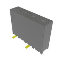 ssm-104-l-sv-p-tr Samtec SSM Series Vertical Surface Mount PCB Socket, 4-Contact, 1-Row, 2.54mm Pitch, SMT Termination