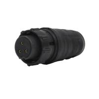 en3c3fx Switchcraft Circular Connector, 3 Contacts, Cable, Standard Connector, Socket, Female, IP68, IP69K, EN3 Series