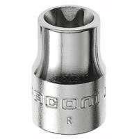 jtx16 Facom 3/8 in Drive E16 Standard Socket, Torx, 14.7mm, 26 mm Overall Length