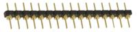 bbl-116-g-f Samtec BBL Series Straight Through Hole Pin Header, 16 Contact(s), 2.54 mm Pitch, 1 Row, Unshrouded