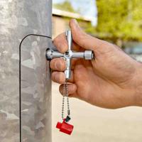 00-11-03-s1 Knipex Diecast Zinc 3-way Control Cabinet Key