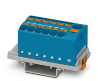 3273616 Phoenix Contact Distribution Block, 13 Way, 6mm², 24A, 800 V, Blue