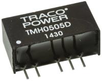tmh-0505d TRACOPOWER TMH DC-DC Converter, ±5V dc/ ±200mA Output, 4.5 → 5.5 V dc Input, 2W, Through Hole, +85°C Max Temp