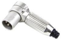 r3m Switchcraft Cable Mount XLR Connector, Right Angle, Male, 3 Way