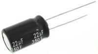 eeued2v220 Panasonic 22μF Aluminium Electrolytic Capacitor 350V dc, Radial, Through Hole - EEUED2V220