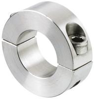 046202014 Huco Shaft Collar, Two Piece, Clamp Screw, Bore 14mm, OD 30mm, W 11mm, Stainless Steel