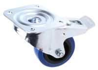 3477pir080p62 Tente Braked Swivel Castor Wheel, 70kg Capacity, 80mm Wheel