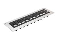 106-731 RS PRO Standard Size Thermocouple Connector Panel for Use with Thermocouple J, RoHS Standard