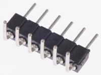 830-80-006-20-001101 Preci-Dip 830 Series Right Angle Through Hole Pin Header, 6 Contact(s), 2 mm Pitch, 1 Row, Unshrouded