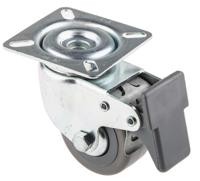 1677uho050p40paf Tente Braked Swivel Castor Wheel, 55kg Capacity, 50mm Wheel