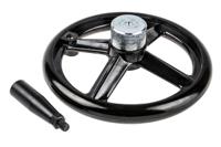 161-2031 RS PRO Black Phenoplast, Vegetal Fibre Reinforced Hand Wheel, 250mm diameter