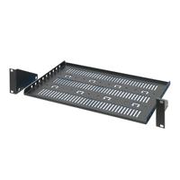20118-788 nVent SCHROFF 20118 Series Black, Grey Shelf, 2U x 400mm