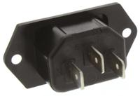 61003300 Schurter C14 Panel Mount IEC Connector Male, 10A, 250 V