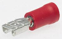 fvddf125-187a-10lf JST FVDDF Red Insulated Female Spade Connector, Receptacle, 4.75 x 1mm Tab Size, 0.25mm² to 1.65mm²