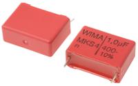 mks4g041005g00kssd WIMA MKS4 Polyester Film Capacitor, 200 V ac, 400 V dc, ±10%, 1μF, Through Hole