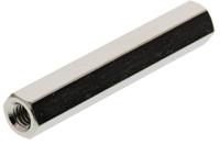 htsb-m3-30-5-1 Essentra Threaded Standoff, M3 Thread, 30mm Body, Brass, Female/Female