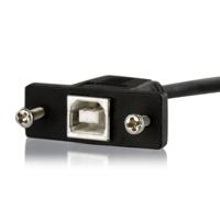 usbpnlbfbm1 StarTech.com USB 2.0, Male USB B to Female USB B, 480Mbps, 300mm